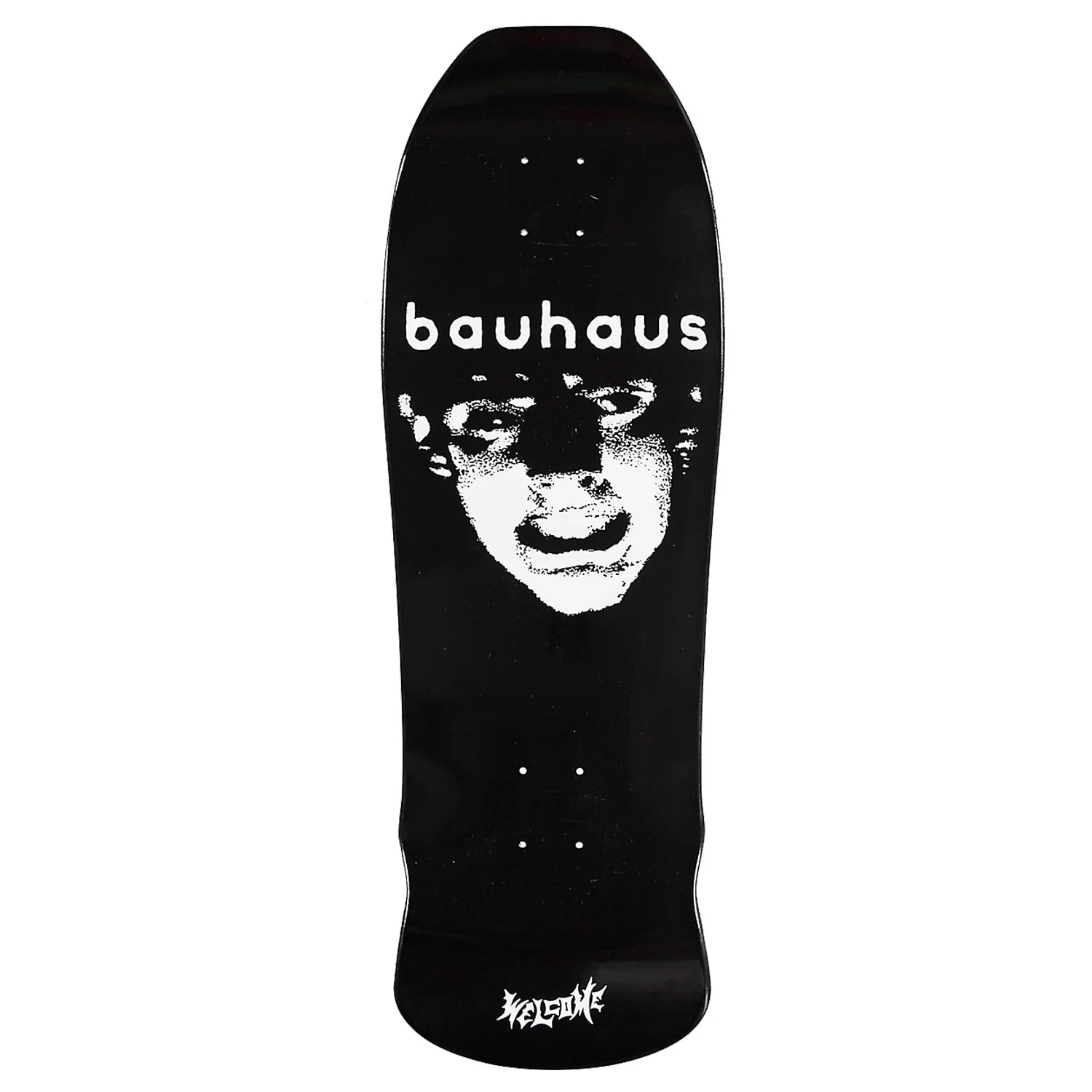 Welcome Skateboards x Bauhaus Mask on Early Grab Black Dip Deck 10.0" x 31.95"