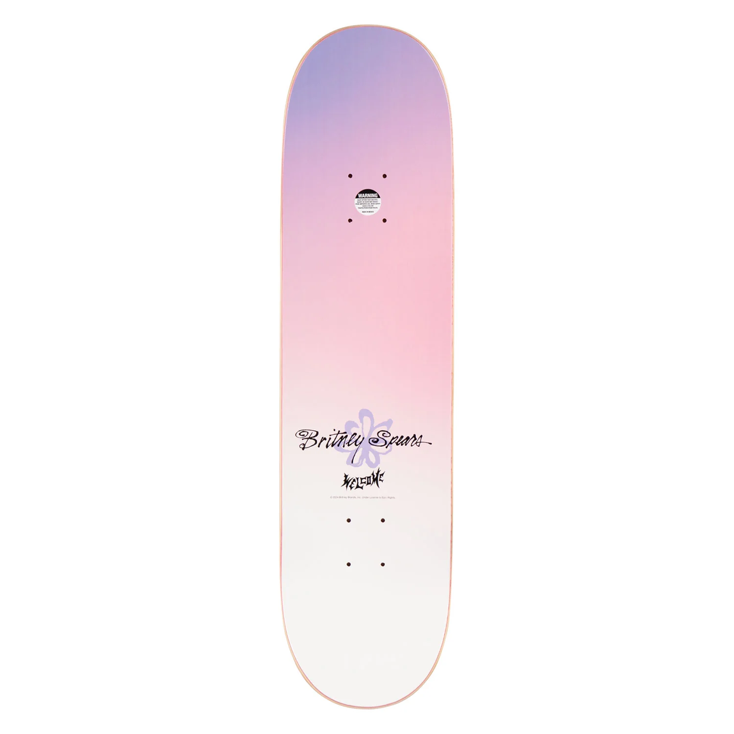 Welcome Skateboards x Britney Believe Deck Pearl 8.25" - Image 2