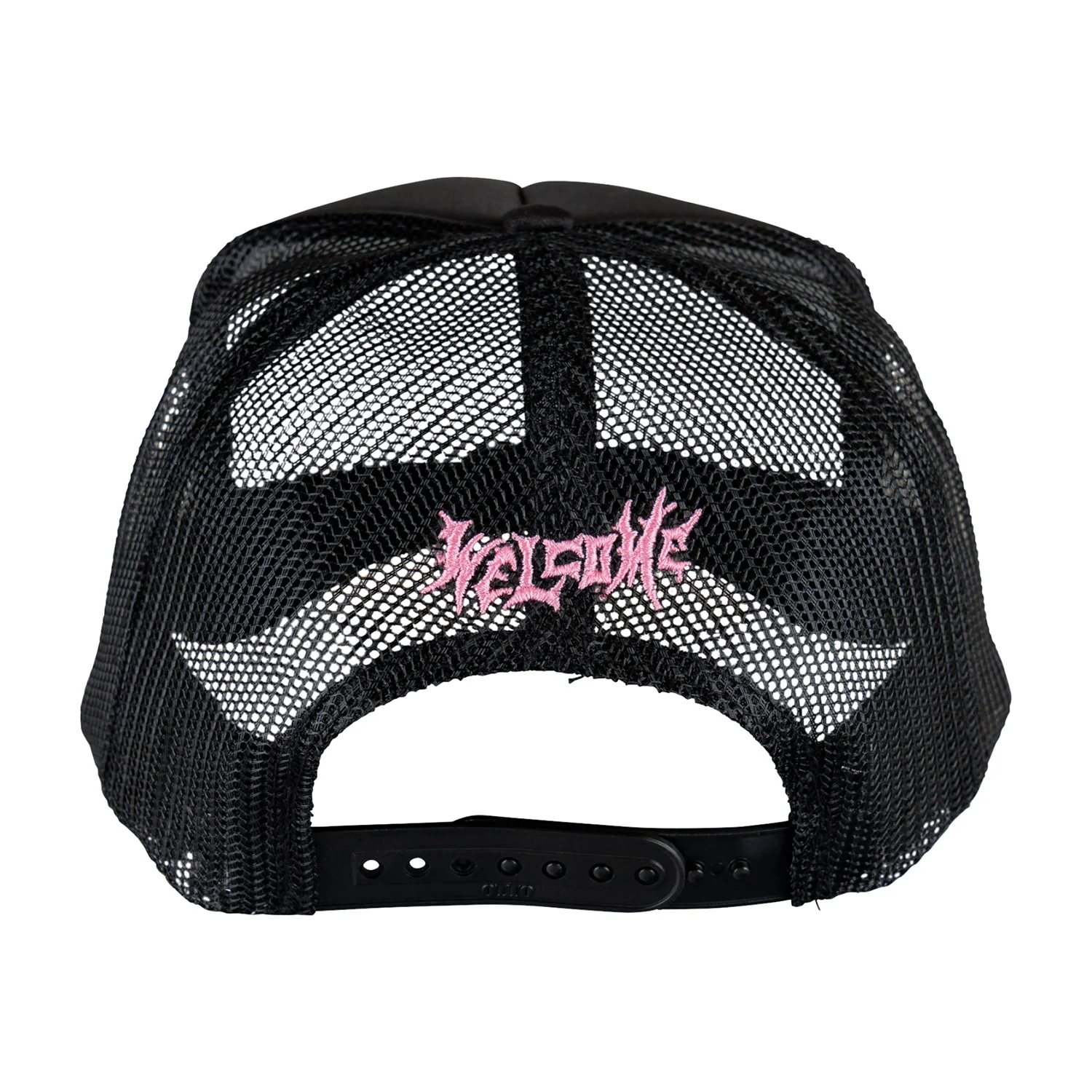 Welcome Skateboards x Britney Innocent Trucker Hat Black - Image 3