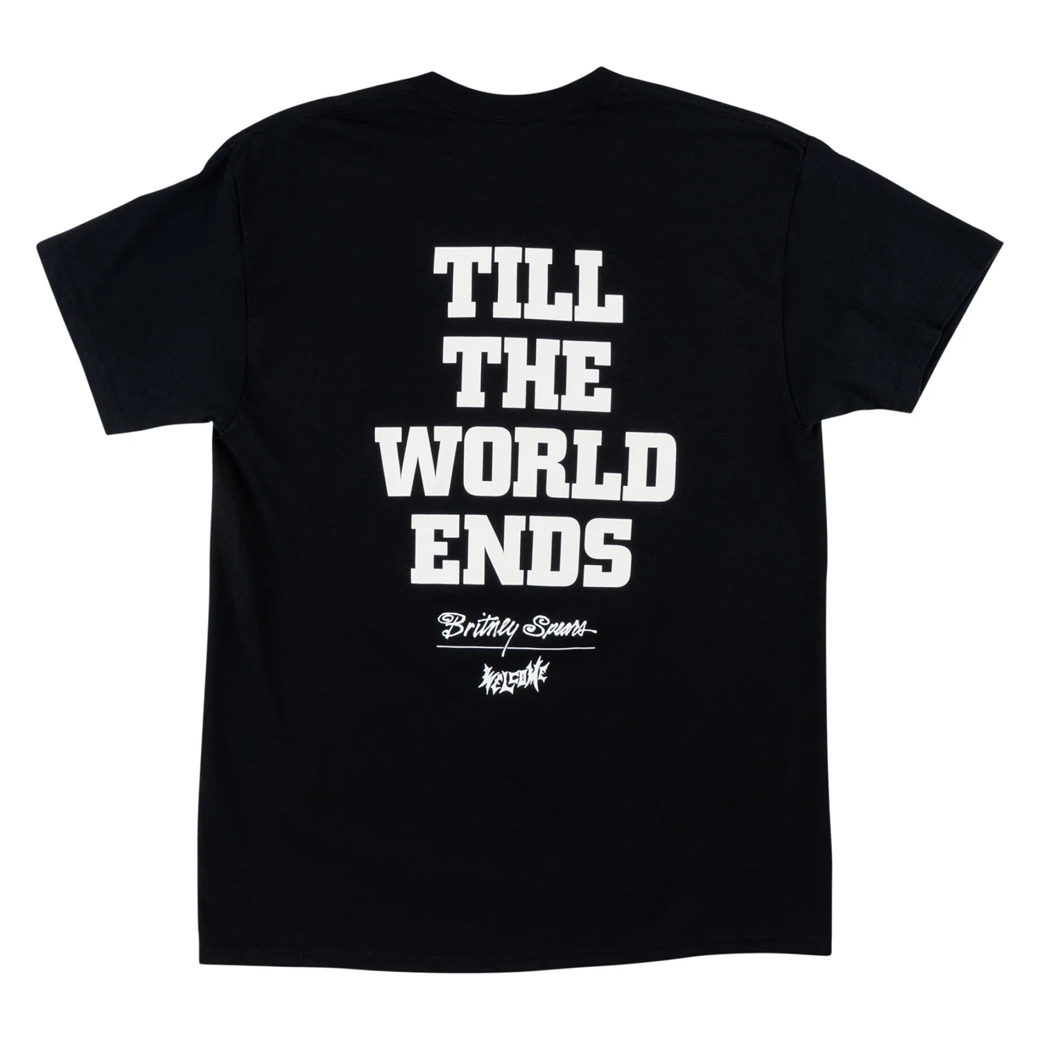Welcome Skateboards x Britney World Ends T-Shirt Black - Image 2