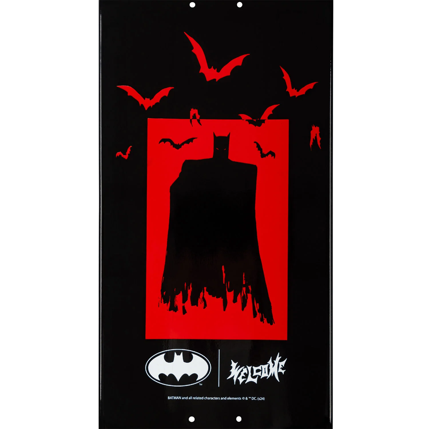 Welcome x Batman Skateboard Deck Joker on Popsicle Black Dip 8.0" - Image 4