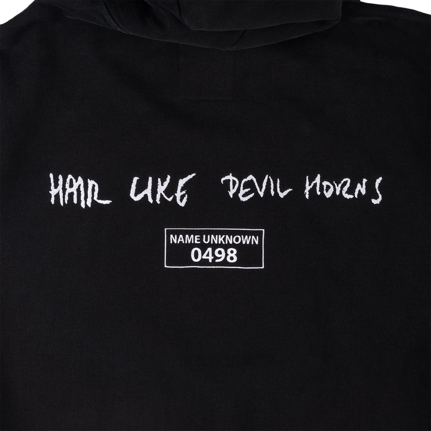 Welcome x Batman Skateboard Sweatshirt Devil Horns Pigment-Dye Hoodie Black - Image 5