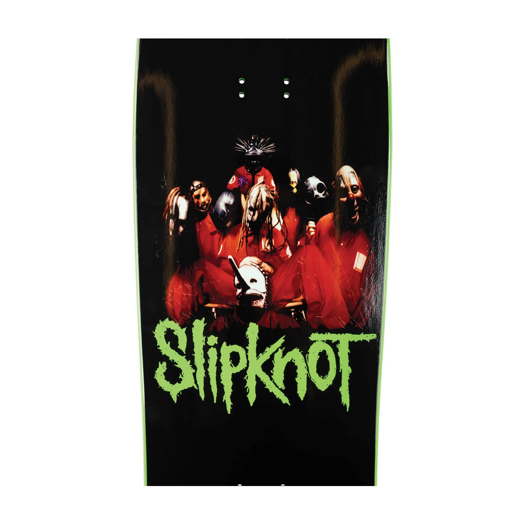 Welcome x Slipknot Skateboard Deck Self Titled on Gaia Black/Green 9.6" - Image 4
