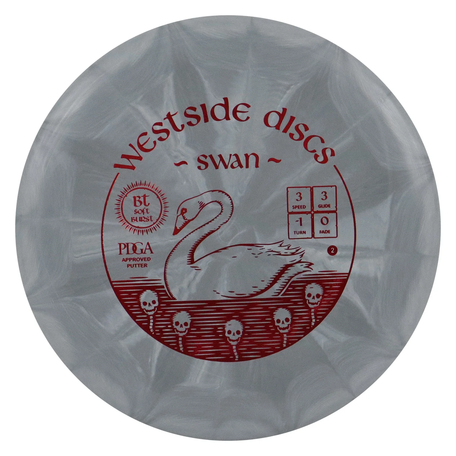 Westside Disc Golf BT Soft Burst Swan 2 Putter 3/3/-1/0 - Choose Exact Disc - Image 3