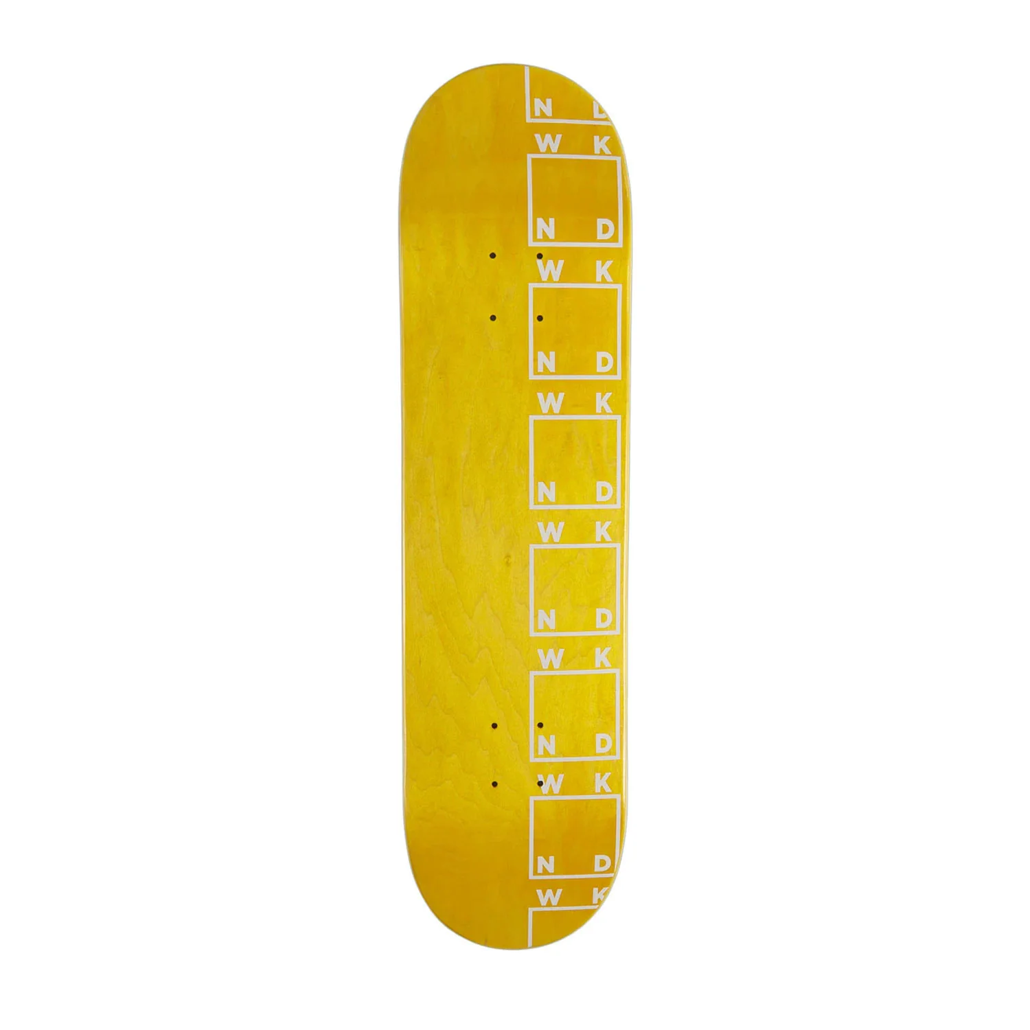 WKND Skateboard Deck Team Side Logo Yellow 8.25" x 31"