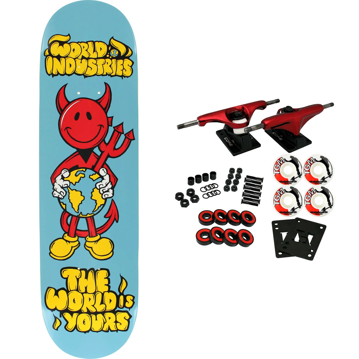 World Industries Complete Devilman The World is Yours 8.0"