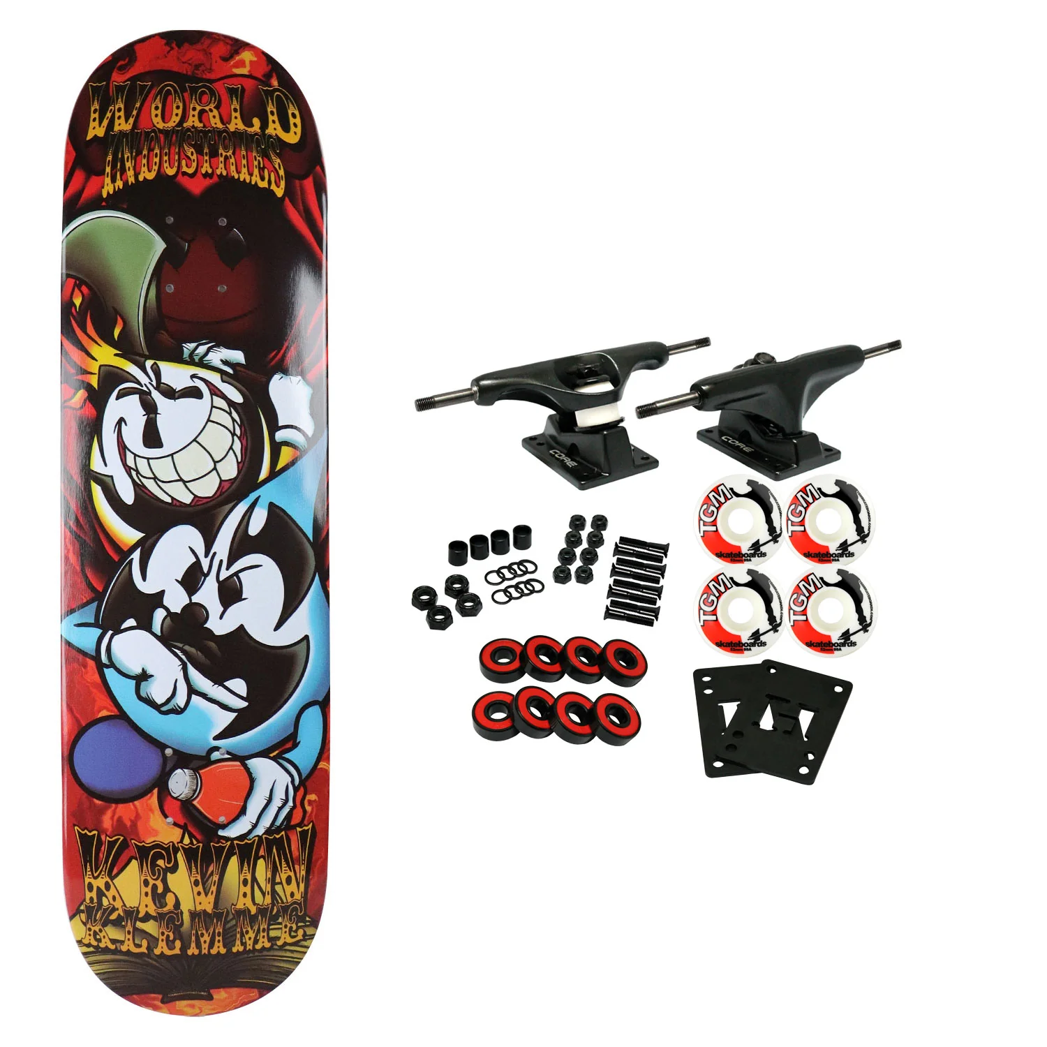 World Industries Skateboard Complete Clowns 8.3"
