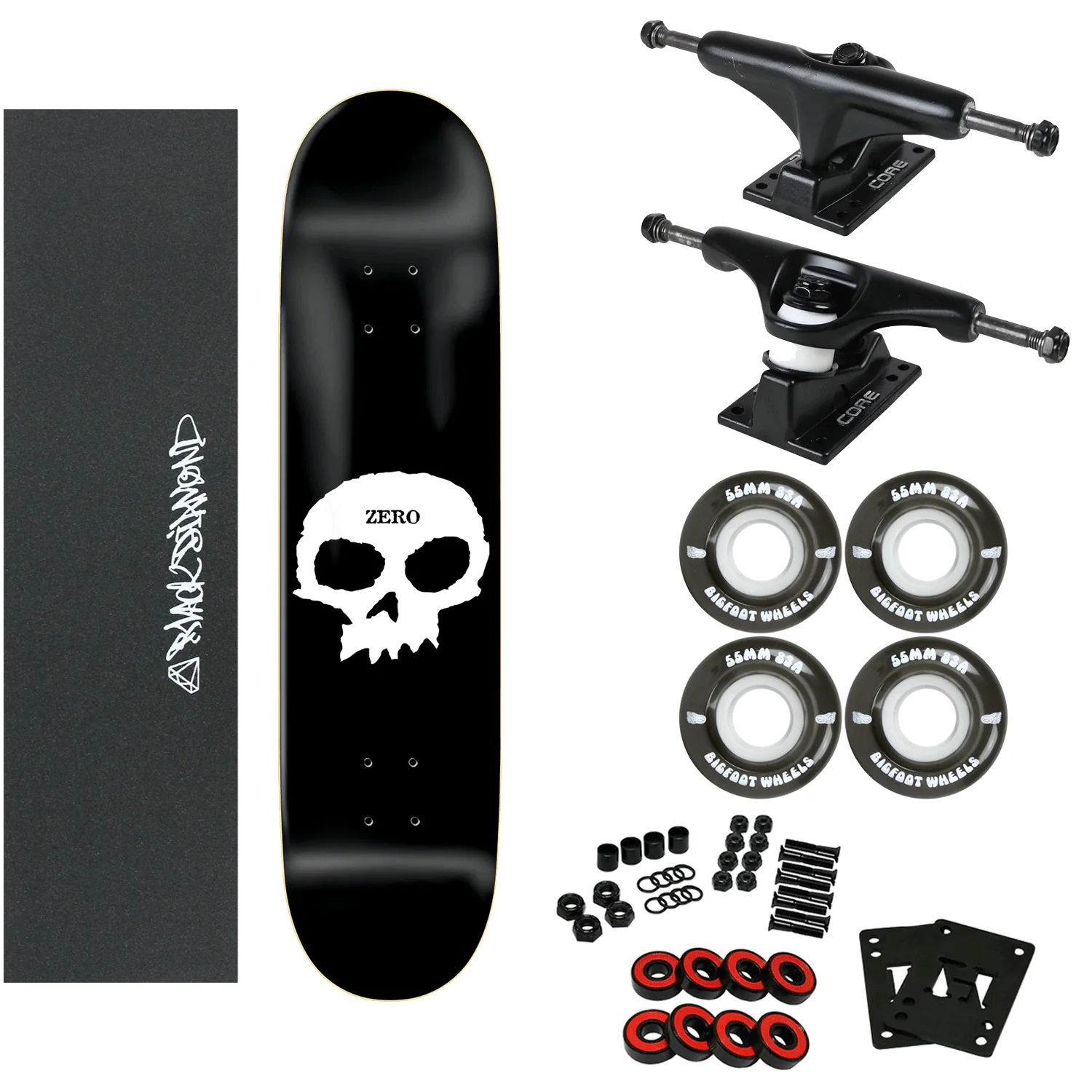 Zero Complete Single Skull 8.5" with 83A Soft Wheels