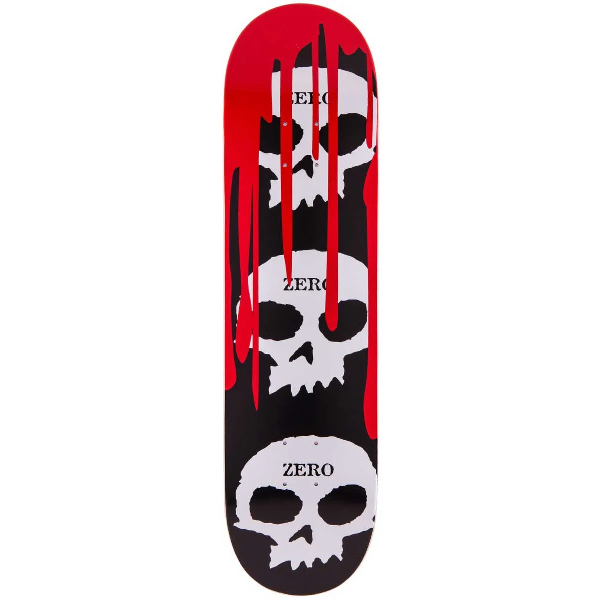 Zero Premium Skateboard with Indy Trucks, Spitfire Wheels 8.5" 3 Skulls with Blood - Image 2