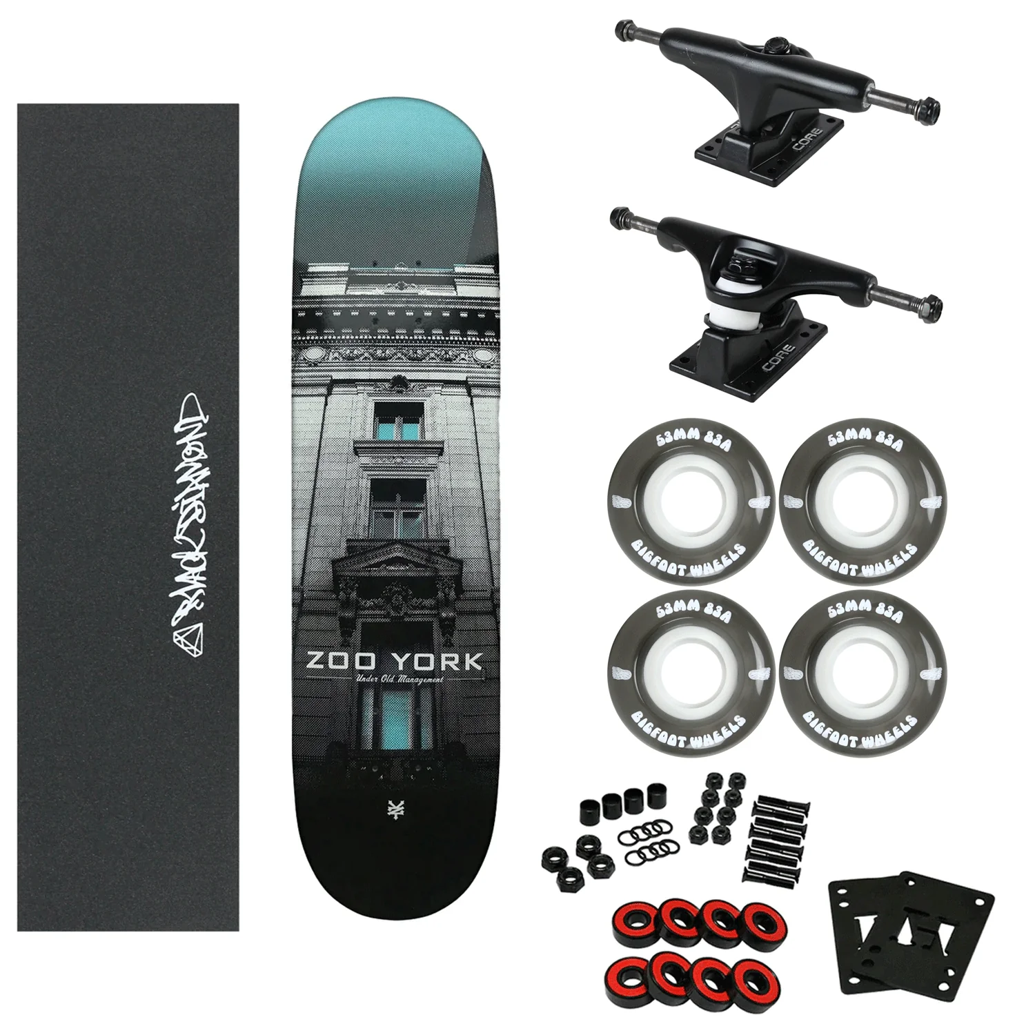 Zoo York Complete Bank of New York 8.25" with 83A Soft Wheels